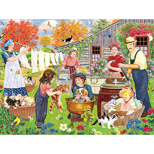Wash Day 300 Large Piece Jigsaw Puzzle