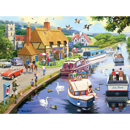 A Lazy Evening On The River 300 Large Piece Jigsaw Puzzle