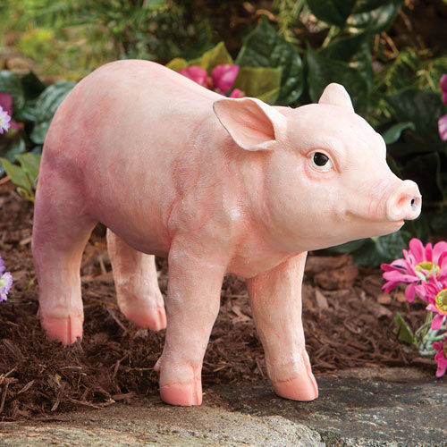 This Little Piggy Motion Sensor Pig Garden Sculpture