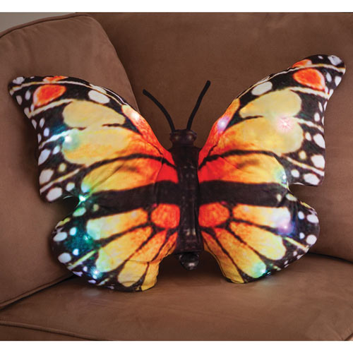 LED Monarch Butterfly Cushion