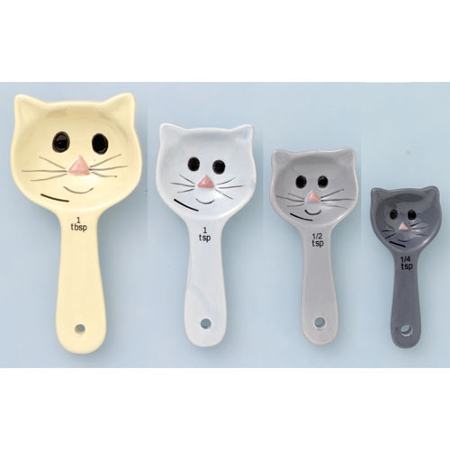 Set of 4: Cat Measuring Spoons