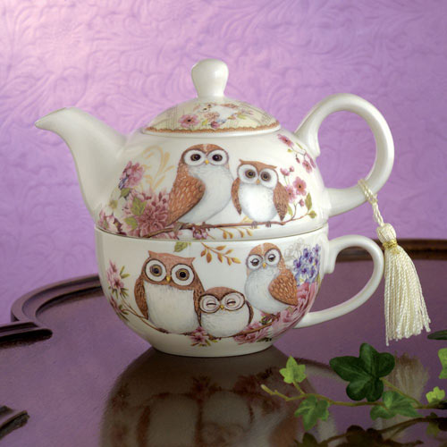 Owls Tea for One Set