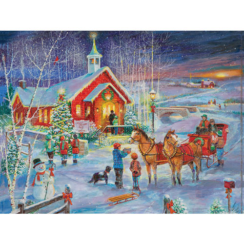 Little Red Church 300 Large Piece Jigsaw Puzzle
