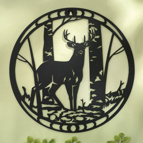 Deer Sihouette Metal Wall Art
