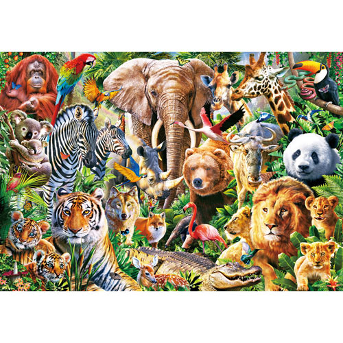African Wildlife 300  Large Piece Jigsaw Puzzle