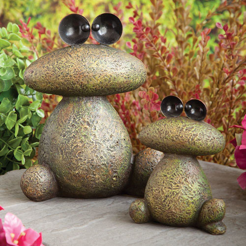 Stone Frog Garden Sculptures