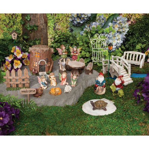 Complete Woodland Fairy Village Set