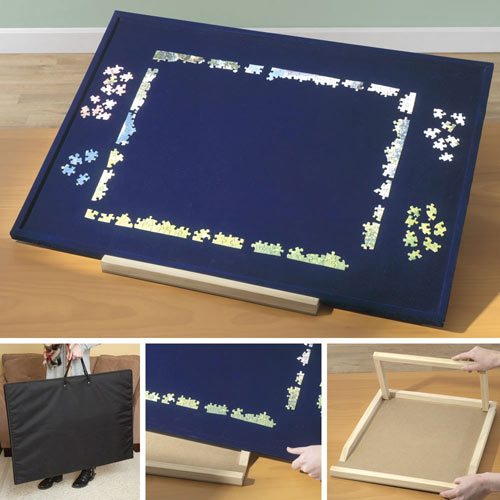 Large Puzzle Assembly Board Kit with Carrying Case