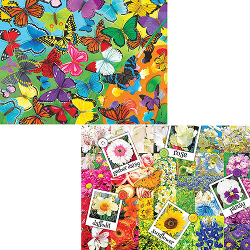 Set of 2: Colors Of The Rainbow 1000 Piece Jigsaw Puzzles