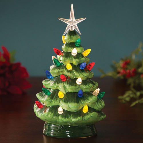 Ceramic LED Lighted Christmas Tree 