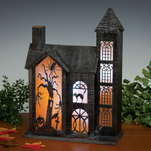 Color Changing Glitter Haunted House