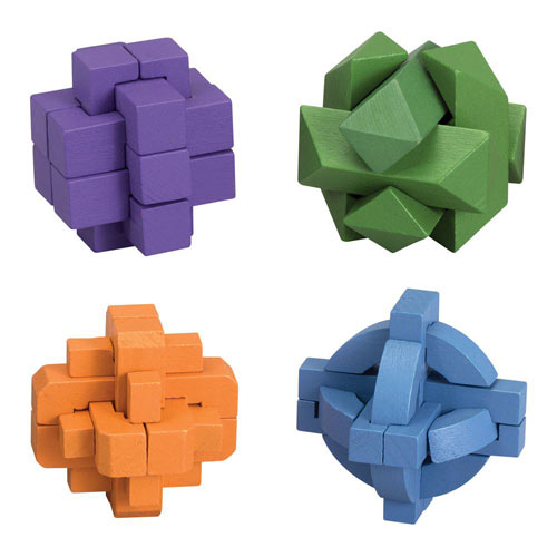 Set of 4: Colorful Brainteasers