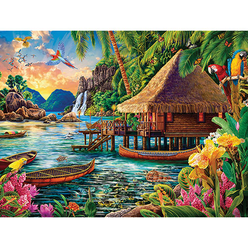 Tropical Landscape 300 Large Piece Jigsaw Puzzle