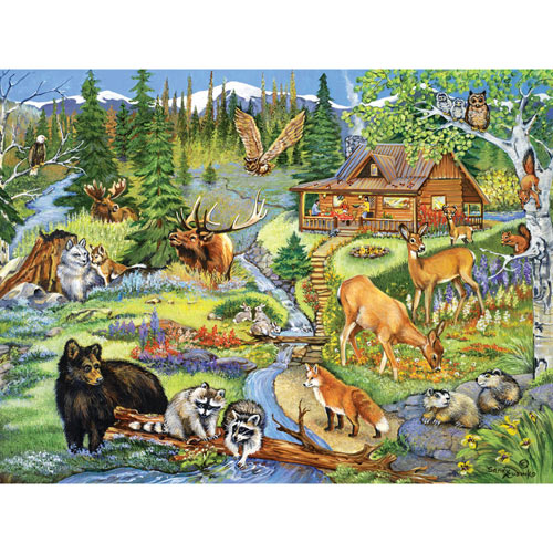 Forest Lodge 300 Large Piece Jigsaw Puzzle