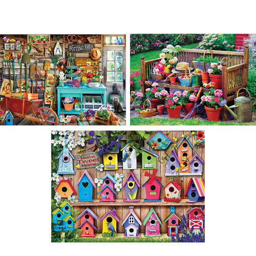 Set of 3: The Joys of Summer 1000 Piece Jigsaw Puzzles
