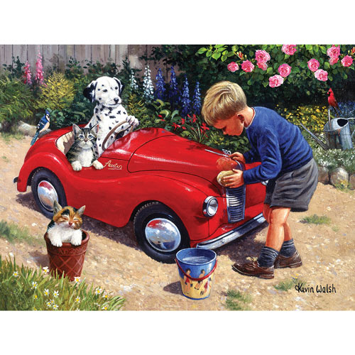 Washing The Car 1000 Piece Jigsaw Puzzle