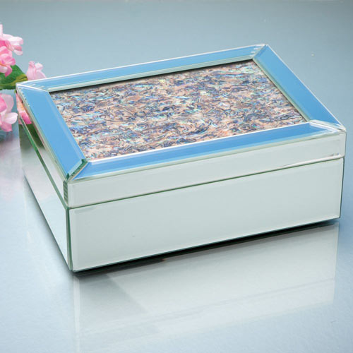 Abalone Mirrored Jewelry Box