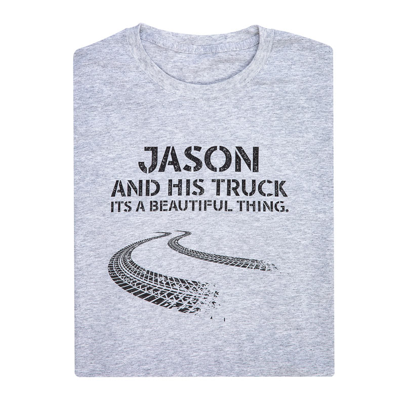 Personalized Guy And His Truck Tee