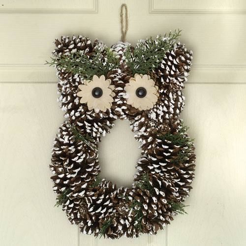 Snowy Owl Wreath