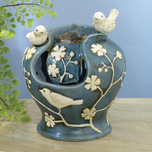 Ceramic Birds Fountain