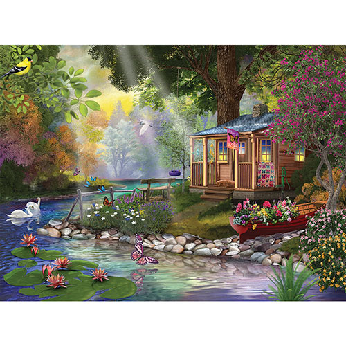 Butterfly Lake 300 Large Piece Jigsaw Puzzle