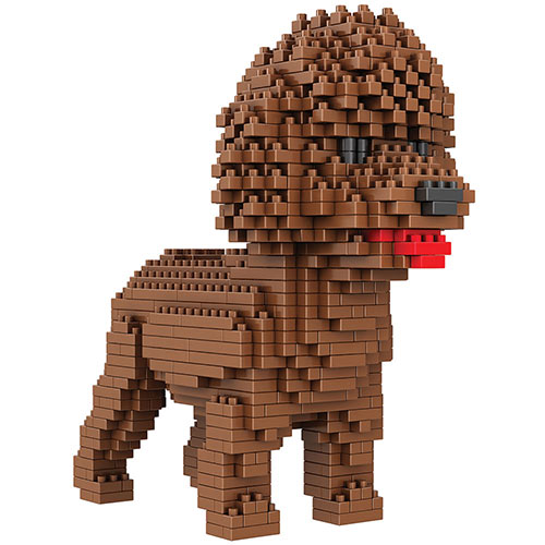 Dog Breed 3-D Block Puzzle- Poodle