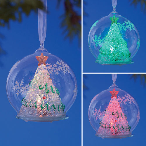 Color Changing Christmas Ornament