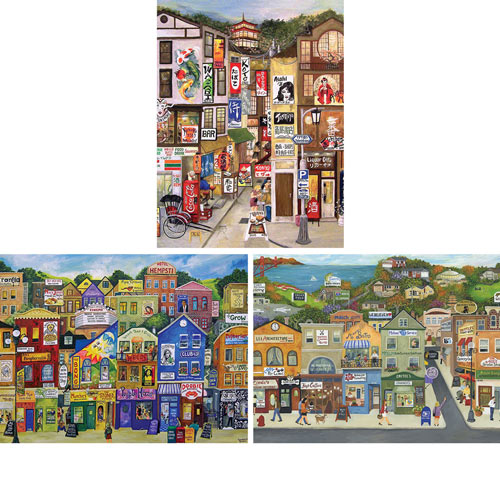Set of 3: Gwendolyn McShepard 300 Large Piece Jigsaw Puzzles