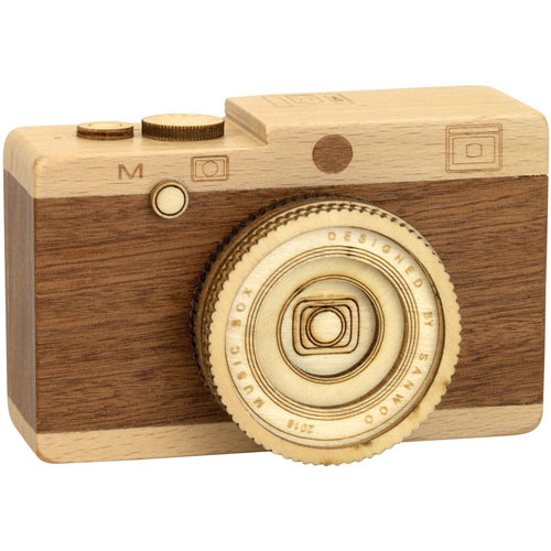 Wooden Camera Music Box- When You Wish Upon A Star