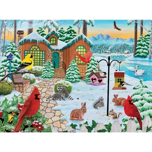 Winter Cottage 1000 Piece Jigsaw Puzzle