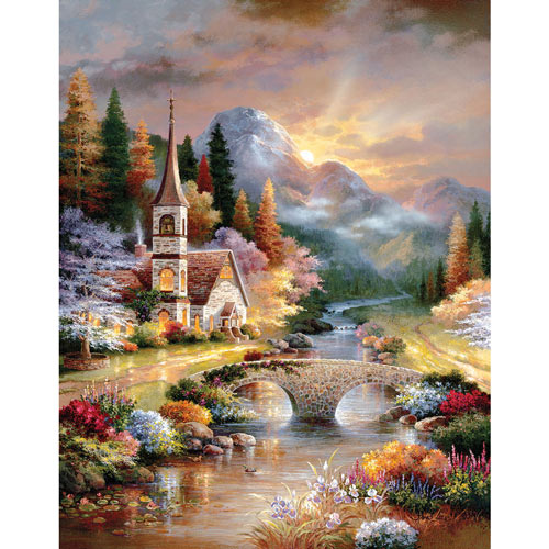 A Country Evening Service 1000 Piece Jigsaw Puzzle