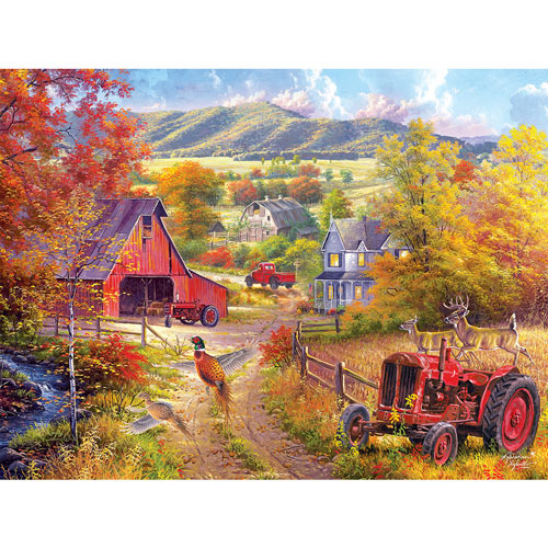 Down the Country Road 500 Piece Jigsaw Puzzle