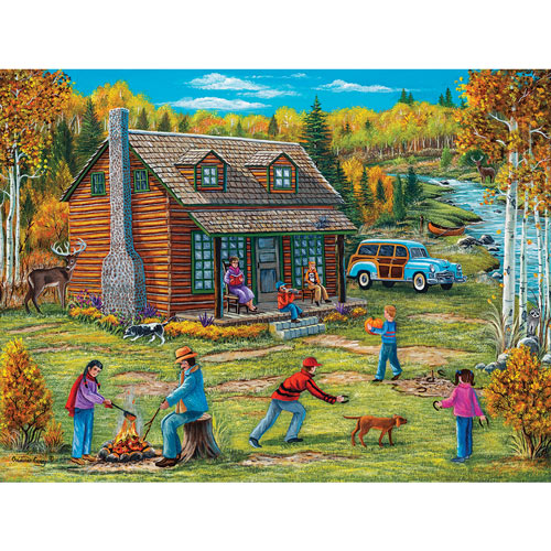 Autumn At The Cabin 300 Large Piece Jigsaw Puzzle