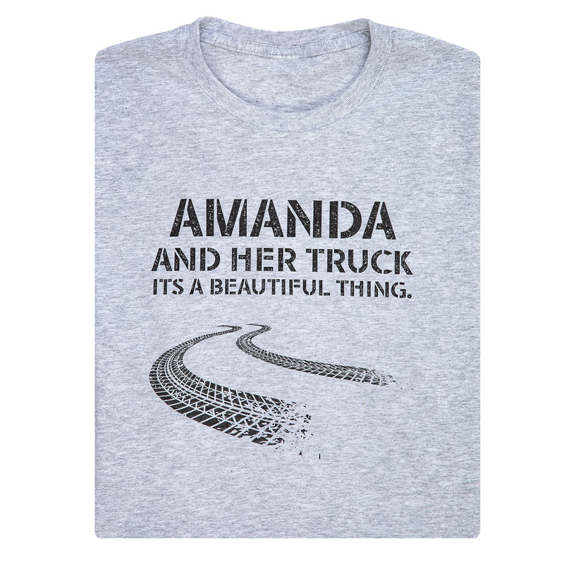 Personalized Girl And Her Truck Tee