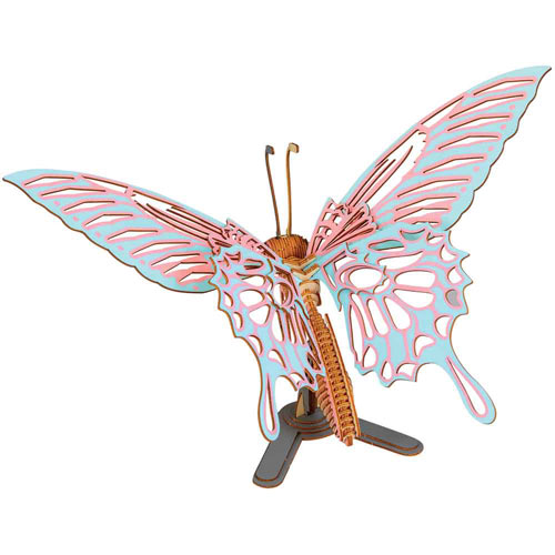 Three-Dimensional Elegant Butterfly Puzzle