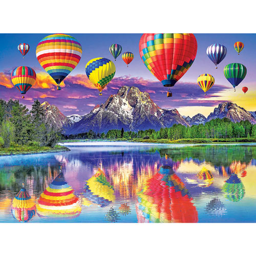 Balloon & Mountain Reflection 1500 Piece Jigsaw Puzzle