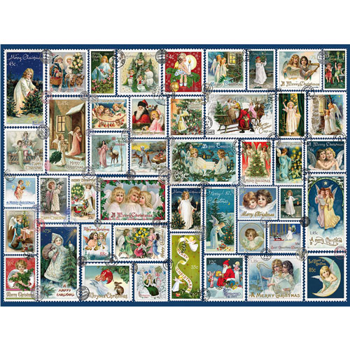 Angel Stamps Quilt 500 Piece Jigsaw Puzzle