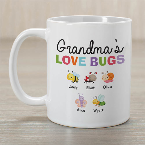 Personalized Grandma's Love Bug Mug