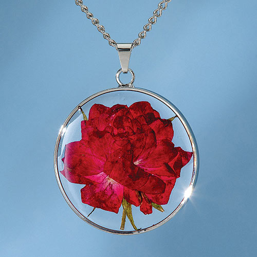 Birth Flower Necklace - June (Rose)