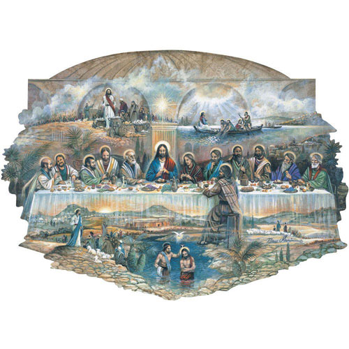 Last Supper 300 Large Piece Shaped Jigsaw Puzzle