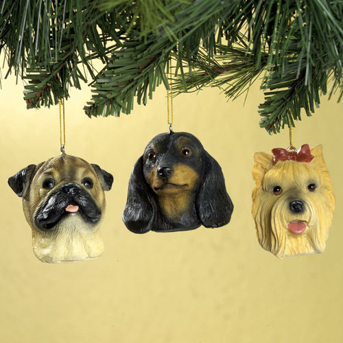 Fawn Pug Christmas Ornaments