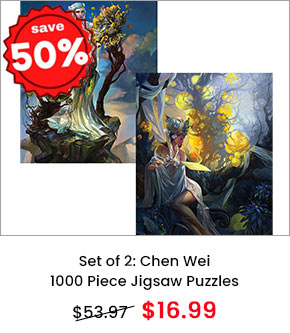 Set of 2: Chen Wei 1000 Piece Jigsaw Puzzles
