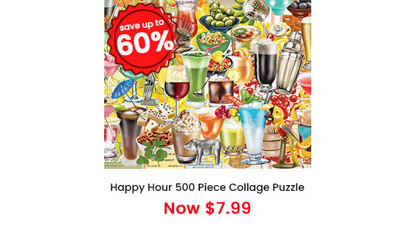 Happy Hour 500 Piece Collage Puzzle