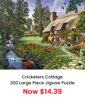 Cricketers Cottage 300 Large Piece Jigsaw Puzzle