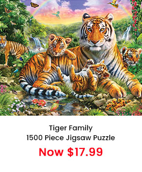 Tiger Family 1500 Piece Jigsaw Puzzle