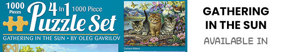 Gathering In the Sun 4-in-1 Multi-Pack Piece Puzzle Set  