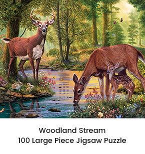 Woodland Stream 100 Large Piece Jigsaw Puzzle