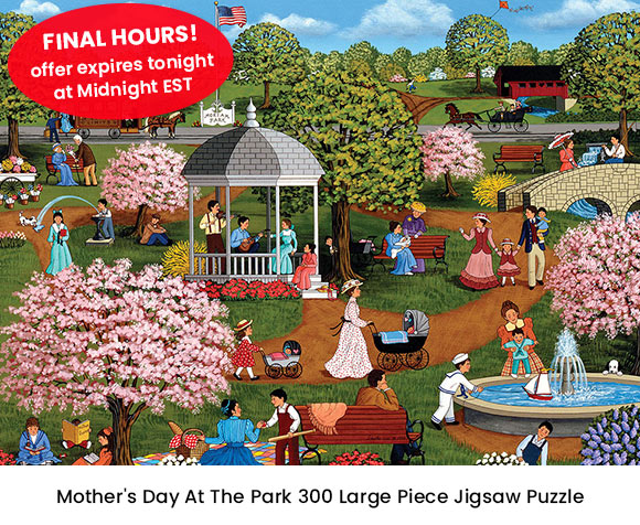 Mother's Day At The Park 300 Large Piece Jigsaw Puzzle