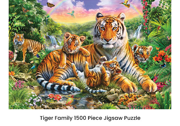  Tiger Family 1500 Piece Jigsaw Puzzle
