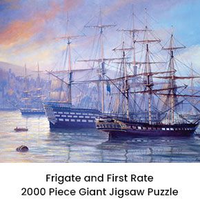 Frigate and First Rate 2000 Piece Giant Jigsaw Puzzle